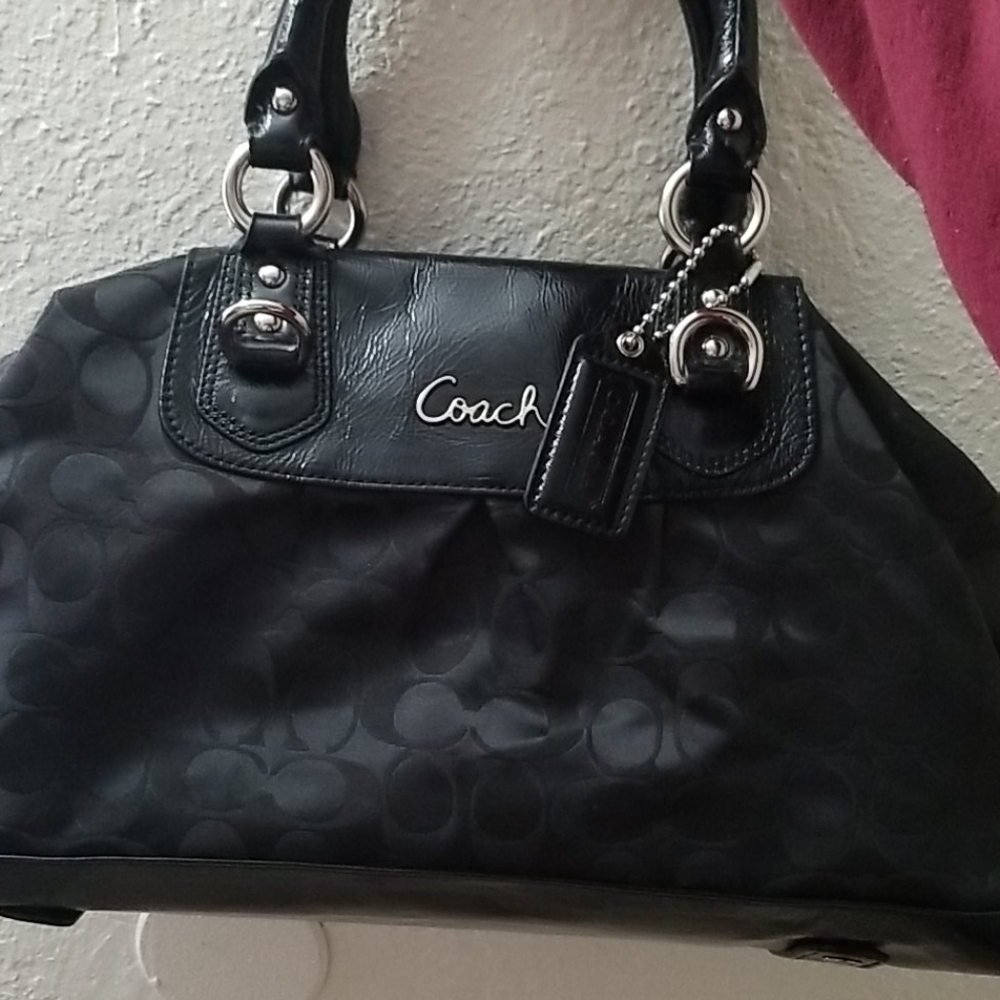 Black coach purse